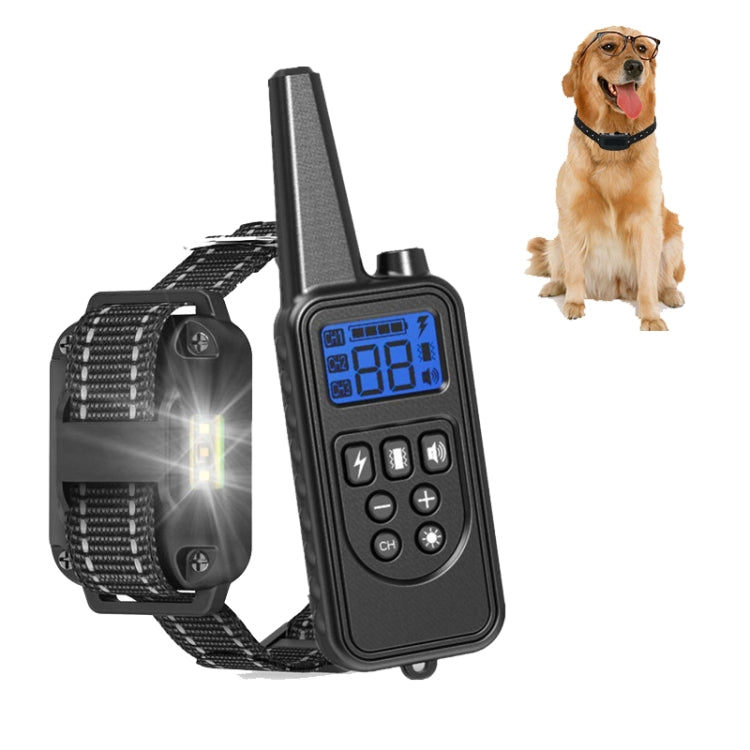 Dispositivo di addestramento per cani con collare telecomandato per collare per animali domestici con tappo antiabbaio, 880-1 Black, 880-1 Green, 880-2, 880-3