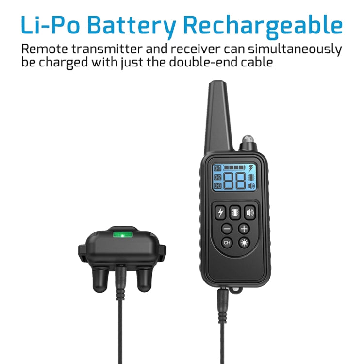 Dispositivo di addestramento per cani con collare telecomandato per collare per animali domestici con tappo antiabbaio, 880-1 Black, 880-1 Green, 880-2, 880-3