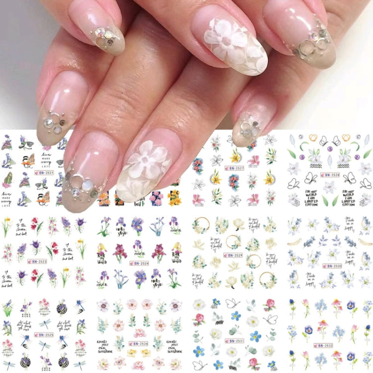 5pcs adesivi per nail art piccoli adesivi acchiappasogni freschi