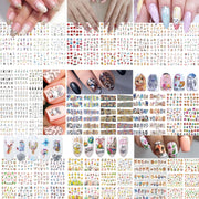 5pcs adesivi per nail art piccoli adesivi acchiappasogni freschi