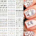 Set 5 adesivi nail art piccoli acchiappasogni