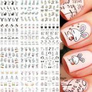 5pcs adesivi per nail art piccoli adesivi acchiappasogni freschi