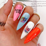 Set 5 adesivi nail art piccoli acchiappasogni