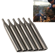 Camping Survival Blow Fire Tube Emergenza Fuoco Avviamento Cerbottana retrattile, 8 Sections