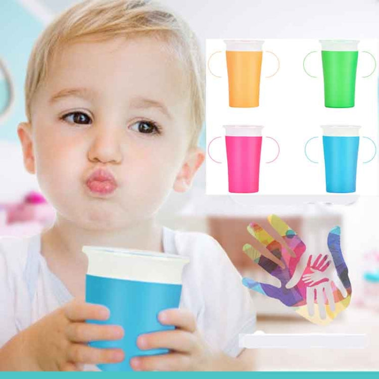 Bicchiere per l'apprendimento del bambino ruotato di 360 gradi con doppia maniglia