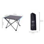 Tavolo pieghevole da esterno in lega di alluminio Tavolo da campeggio da picnic Tavolo pieghevole portatile Tavolo da barbecue Stalla Piccolo tavolo da pranzo, Small, Medium, Large