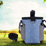 Borsa da addestramento per cani Snack per cibo da gita Borsa per immondizia Marsupio da addestramento per cani Borsa da addestramento per animali domestici, Blue Waist Bag, Blue Waist Bag+Folding Bowl