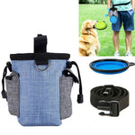 Borsa da addestramento per cani Snack per cibo da gita Borsa per immondizia Marsupio da addestramento per cani Borsa da addestramento per animali domestici, Blue Waist Bag, Blue Waist Bag+Folding Bowl