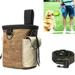 Borsa da addestramento per animali domestici all'aperto Tasche per addestramento del cane Tasche per borsa per riporre snack per animali domestici, Brown Waist Bag, Brown Waist Bag+Folding Bowl