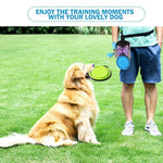 Marsupio per addestramento per animali domestici con cintura Borsa per snack per animali da addestramento portatile per gite, Purple Waist Bag, Purple Waist Bag+Folding Bowl
