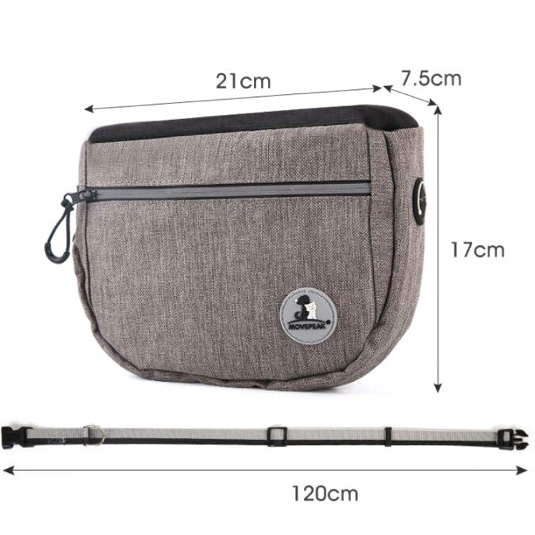 MOVEPEAK Borsa per snack per animali domestici Guinzaglio Marsupio per addestramento per animali domestici Borsa per snack per cani da gita