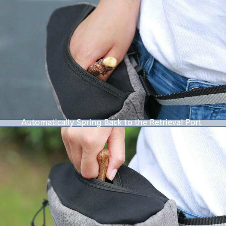 MOVEPEAK Borsa per snack per animali domestici Guinzaglio Marsupio per addestramento per animali domestici Borsa per snack per cani da gita