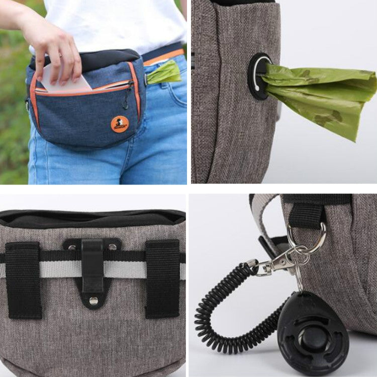 MOVEPEAK Borsa per snack per animali domestici Guinzaglio Marsupio per addestramento per animali domestici Borsa per snack per cani da gita