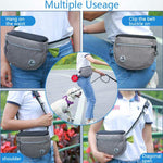 MOVEPEAK Borsa per snack per animali domestici Guinzaglio Marsupio per addestramento per animali domestici Borsa per snack per cani da gita