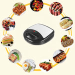 Macchina per panini 3 in 1 Macchina per waffle multifunzione Macchina per colazione Panini, spina europea, 3 in 1 Sandwich Maker