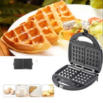 Macchina per panini 3 in 1 Macchina per waffle multifunzione Macchina per colazione Panini, spina europea, 3 in 1 Sandwich Maker