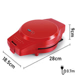 Teglia elettrica multifunzione 3 in 1 Macchina per la colazione Macchina per ciambelle Panino per waffle Macchina per pizza Macchina per pizza, Spina europea, 3-in-1 Multi-Function Waffle Maker