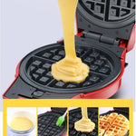 Teglia elettrica multifunzione 3 in 1 Macchina per la colazione Macchina per ciambelle Panino per waffle Macchina per pizza Macchina per pizza, Spina europea, 3-in-1 Multi-Function Waffle Maker