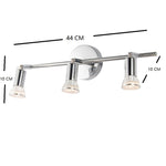 Lampadario a LED Lampada da parete frontale a specchio regolabile con montaggio a soffitto da 9 W, White Light, Warm Light, Without Bulb