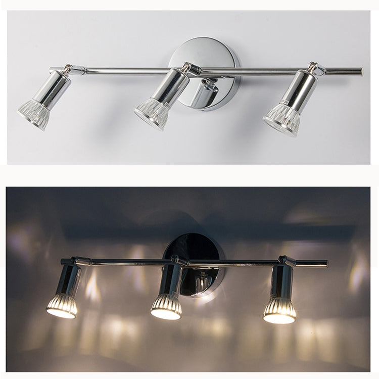 Lampadario a LED Lampada da parete frontale a specchio regolabile con montaggio a soffitto da 9 W, White Light, Warm Light, Without Bulb