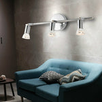 Lampadario a LED Lampada da parete frontale a specchio regolabile con montaggio a soffitto da 9 W, White Light, Warm Light, Without Bulb