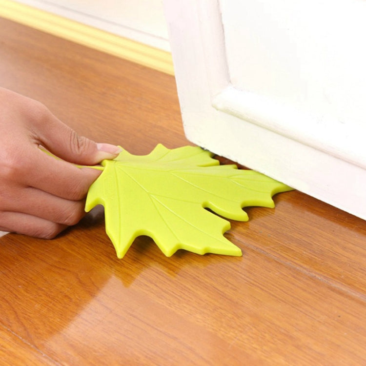 Tappo di arresto della porta di sicurezza per le dita della decorazione della casa in stile foglia d'acero autunnale