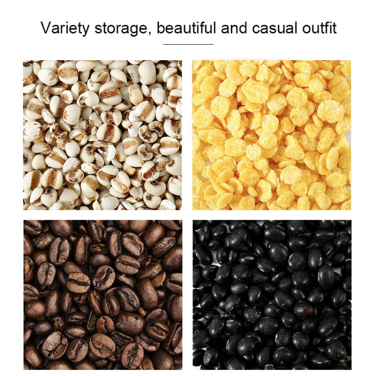 Contenitore per cereali vari a parete da cucina, serbatoio sigillato a spinta di grande capacità, Medium, Large