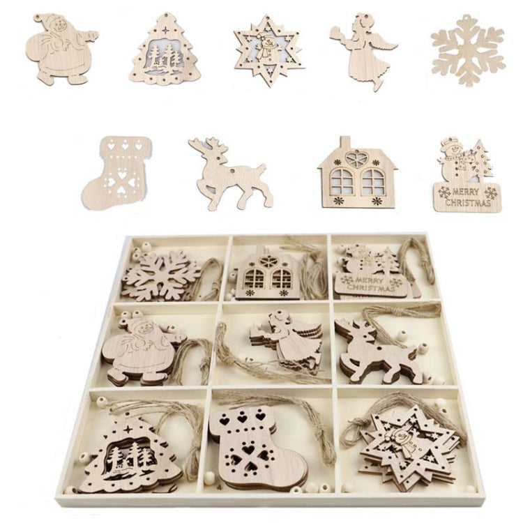 Set regalo di decorazioni natalizie creative fai-da-te Ciondolo in trucioli di legno fatto a mano, JM02027, JM02028, JM02029, JM02030, JM02031, JM02032, JM02033, JM02034, JM02035, JM02036, JM02037, JM02038, JM02039, JM02040, JM02041