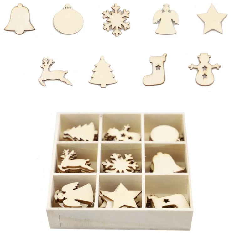 Set regalo di decorazioni natalizie creative fai-da-te Ciondolo in trucioli di legno fatto a mano, JM02027, JM02028, JM02029, JM02030, JM02031, JM02032, JM02033, JM02034, JM02035, JM02036, JM02037, JM02038, JM02039, JM02040, JM02041