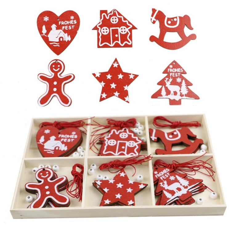 Set regalo di decorazioni natalizie creative fai-da-te Ciondolo in trucioli di legno fatto a mano, JM02027, JM02028, JM02029, JM02030, JM02031, JM02032, JM02033, JM02034, JM02035, JM02036, JM02037, JM02038, JM02039, JM02040, JM02041