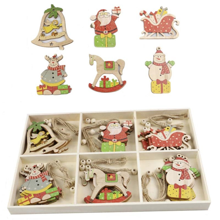 Set regalo di decorazioni natalizie creative fai-da-te Ciondolo in trucioli di legno fatto a mano, JM02027, JM02028, JM02029, JM02030, JM02031, JM02032, JM02033, JM02034, JM02035, JM02036, JM02037, JM02038, JM02039, JM02040, JM02041