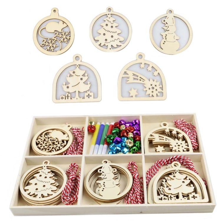 Set regalo di decorazioni natalizie creative fai-da-te Ciondolo in trucioli di legno fatto a mano, JM02027, JM02028, JM02029, JM02030, JM02031, JM02032, JM02033, JM02034, JM02035, JM02036, JM02037, JM02038, JM02039, JM02040, JM02041