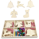 Set regalo di decorazioni natalizie creative fai-da-te Ciondolo in trucioli di legno fatto a mano, JM02027, JM02028, JM02029, JM02030, JM02031, JM02032, JM02033, JM02034, JM02035, JM02036, JM02037, JM02038, JM02039, JM02040, JM02041