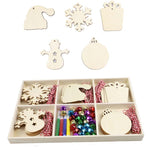 Set regalo di decorazioni natalizie creative fai-da-te Ciondolo in trucioli di legno fatto a mano, JM02027, JM02028, JM02029, JM02030, JM02031, JM02032, JM02033, JM02034, JM02035, JM02036, JM02037, JM02038, JM02039, JM02040, JM02041