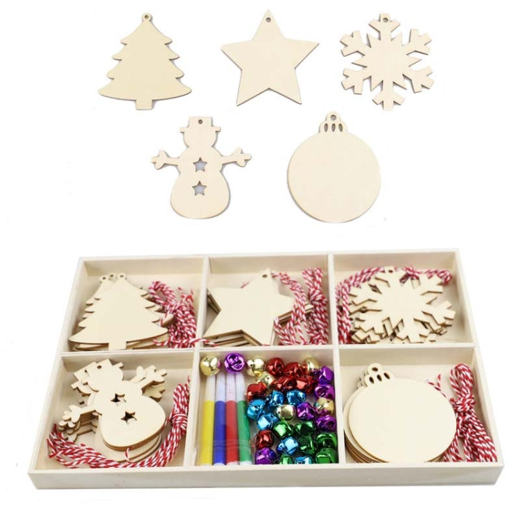 Set regalo di decorazioni natalizie creative fai-da-te Ciondolo in trucioli di legno fatto a mano, JM02027, JM02028, JM02029, JM02030, JM02031, JM02032, JM02033, JM02034, JM02035, JM02036, JM02037, JM02038, JM02039, JM02040, JM02041