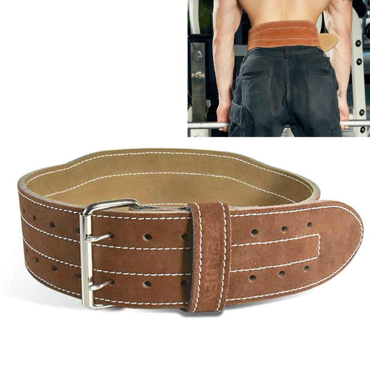 EADEN Cintura protettiva per la vita fitness in pelle bovina Supporto per la vita per sollevamento pesi tozzo, M, L, XL