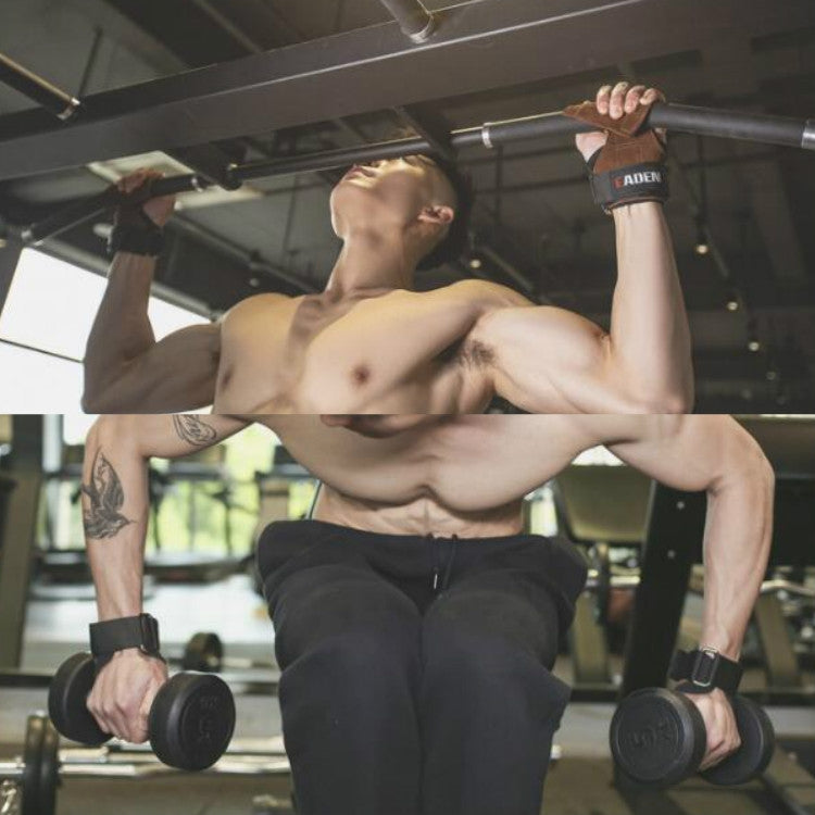 EADEN Pull-up Booster Guanti Barra orizzontale Cintura antiscivolo per polso Bracciale fitness, S, M