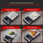 Mini bilancia portatile per gioielleria, bilancia elettronica ad alta precisione, 500g/0.1g, 100g/0.01g, 200g/0.01g, 300g/0.01g, 500g/0.01g, 1000g/0.1g