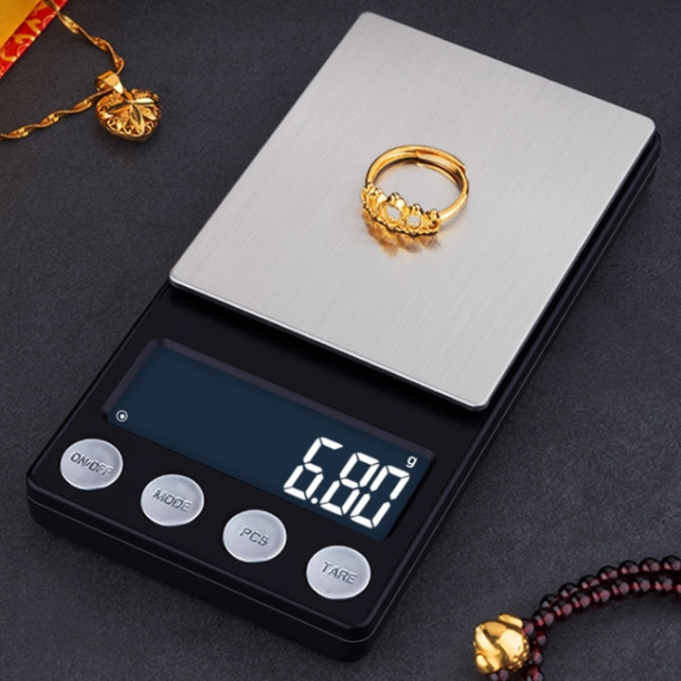 Mini bilancia portatile per gioielleria, bilancia elettronica ad alta precisione, 500g/0.1g, 100g/0.01g, 200g/0.01g, 300g/0.01g, 500g/0.01g, 1000g/0.1g