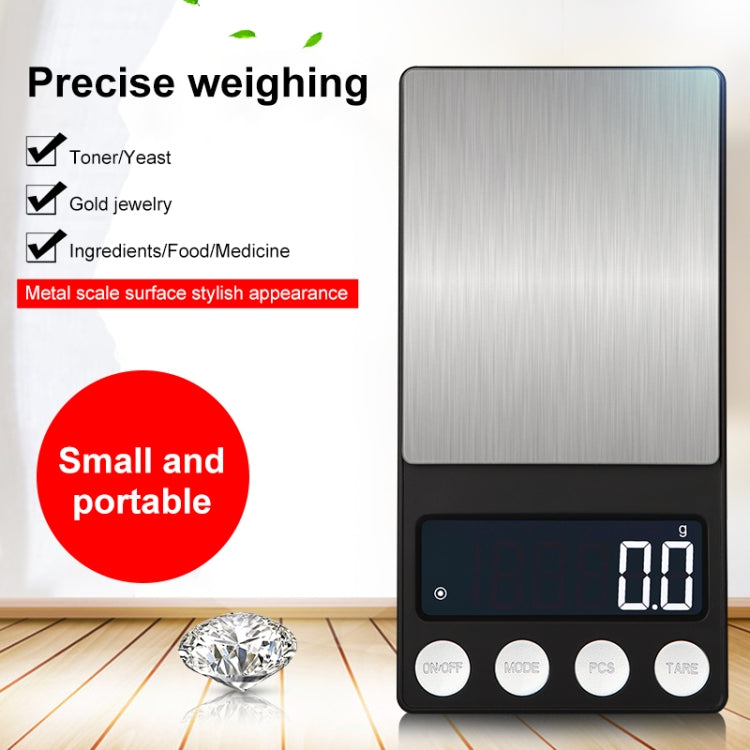 Mini bilancia portatile per gioielleria, bilancia elettronica ad alta precisione, 500g/0.1g, 100g/0.01g, 200g/0.01g, 300g/0.01g, 500g/0.01g, 1000g/0.1g