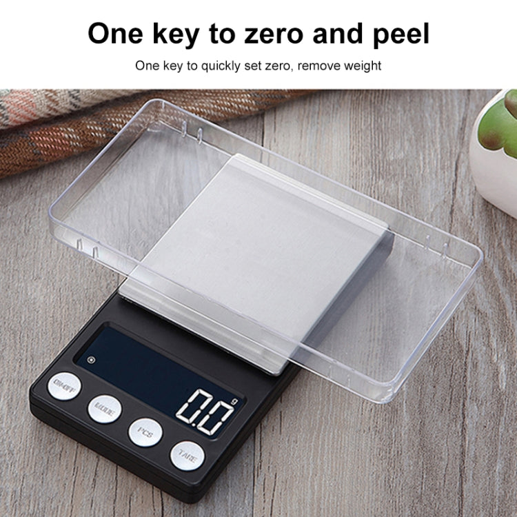 Mini bilancia portatile per gioielleria, bilancia elettronica ad alta precisione, 500g/0.1g, 100g/0.01g, 200g/0.01g, 300g/0.01g, 500g/0.01g, 1000g/0.1g