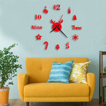 3 pezzi orologio da parete in acrilico 3D decorazione fai da te per soggiorno, camera da letto, sfondo da parete