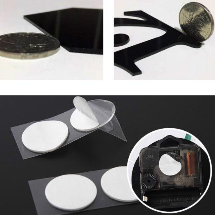 3 pezzi orologio da parete in acrilico 3D decorazione fai da te per soggiorno, camera da letto, sfondo da parete