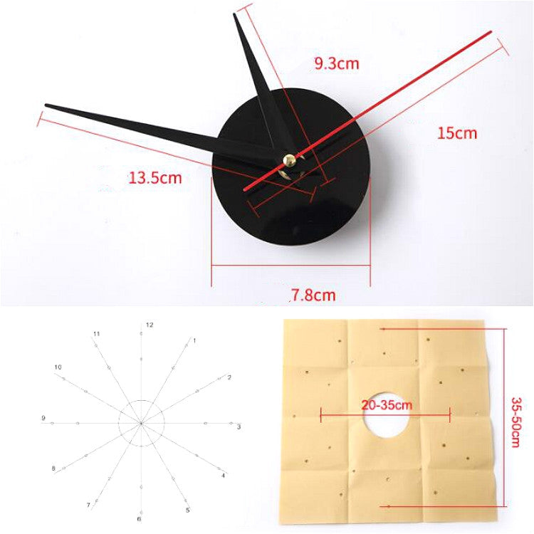 3 pezzi orologio da parete in acrilico 3D decorazione fai da te per soggiorno, camera da letto, sfondo da parete