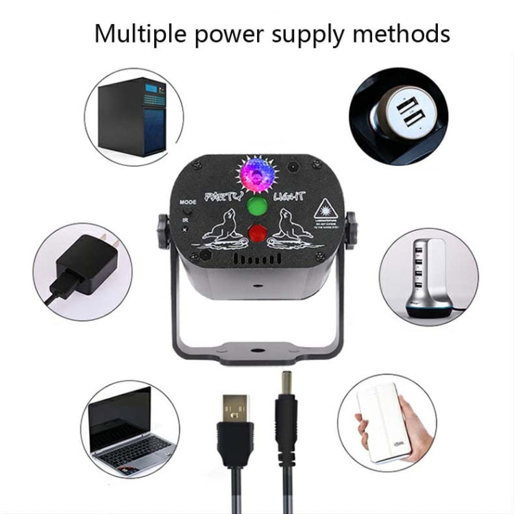 MN-R60 Mini luce laser ad attivazione vocale ricaricabile USB Natale Home Entertainment Flash LED Luce laser per atmosfera Luce da palco