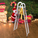 Decorazione elettrica del regalo dei bambini di Natale del giocattolo di Babbo Natale, Double Ladder C, Ladder A House, Climbing Beads, Red Ladder