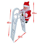Decorazione elettrica del regalo dei bambini di Natale del giocattolo di Babbo Natale, Double Ladder C, Ladder A House, Climbing Beads, Red Ladder