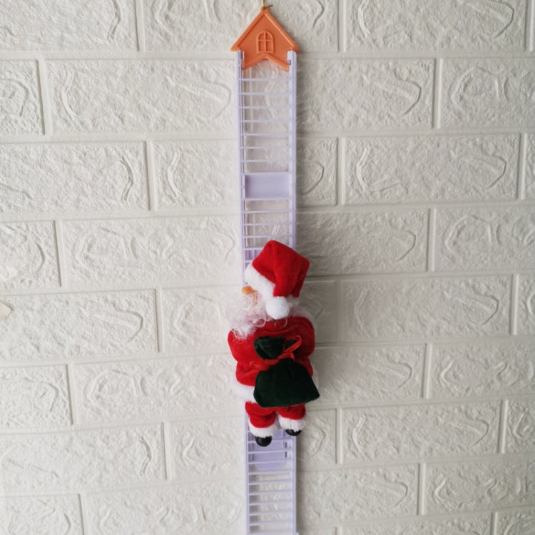 Decorazione elettrica del regalo dei bambini di Natale del giocattolo di Babbo Natale, Double Ladder C, Ladder A House, Climbing Beads, Red Ladder