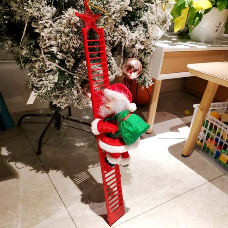 Decorazione elettrica del regalo dei bambini di Natale del giocattolo di Babbo Natale, Double Ladder C, Ladder A House, Climbing Beads, Red Ladder