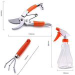 Set di attrezzi manuali per fiori da giardino 10 in 1, Garden Flower Hand Tool Set